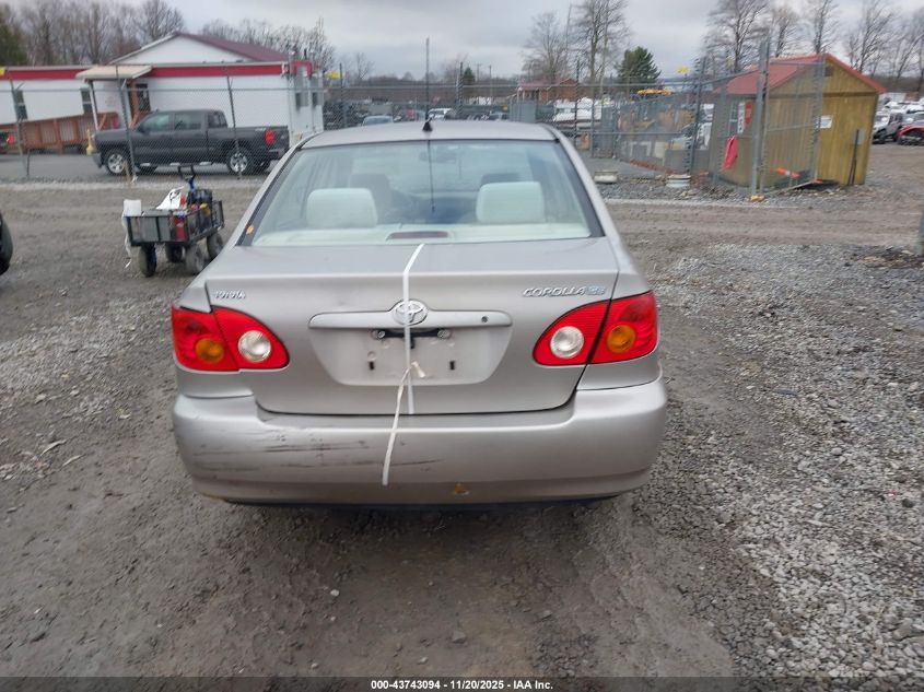 2003 Toyota Corolla Ce VIN: 1NXBR32E93Z076138 Lot: 43743094