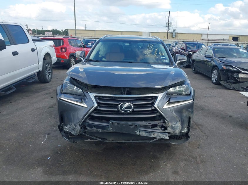 2015 Lexus Nx 200T VIN: JTJYARBZ9F2001111 Lot: 43743312