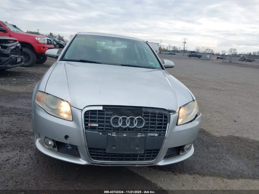 2008 Audi A4 2.0T/2.0T Special Edition VIN: WAUDF78E78A151123 Lot: 43743324