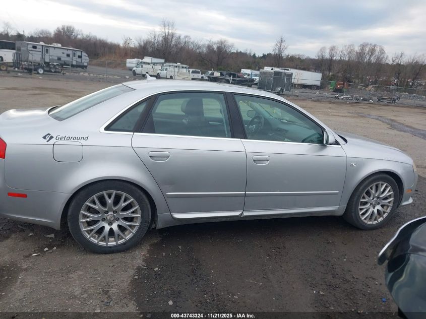2008 Audi A4 2.0T/2.0T Special Edition VIN: WAUDF78E78A151123 Lot: 43743324