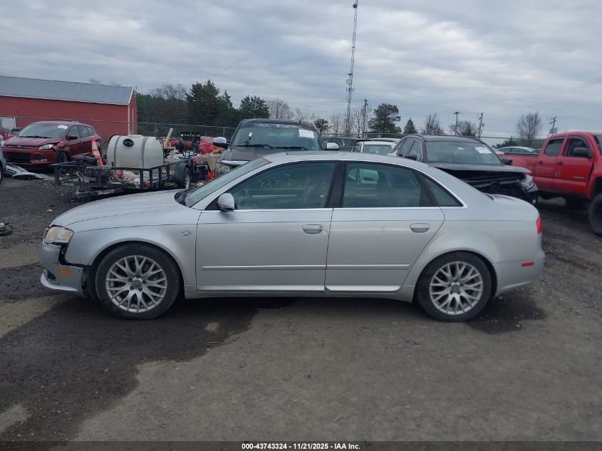 2008 Audi A4 2.0T/2.0T Special Edition VIN: WAUDF78E78A151123 Lot: 43743324