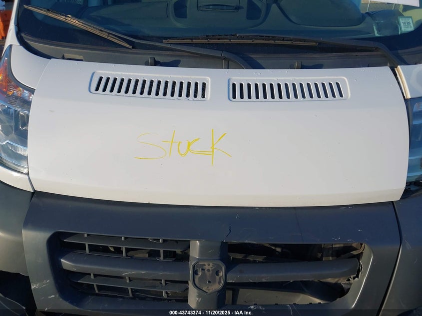 2018 Ram Promaster 3500 Cargo Van High Roof 159 Wb Ext VIN: 3C6URVJG8JE139468 Lot: 43743374