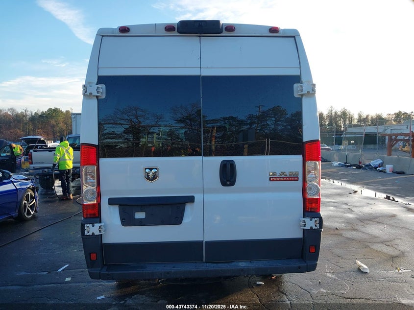 2018 Ram Promaster 3500 Cargo Van High Roof 159 Wb Ext VIN: 3C6URVJG8JE139468 Lot: 43743374