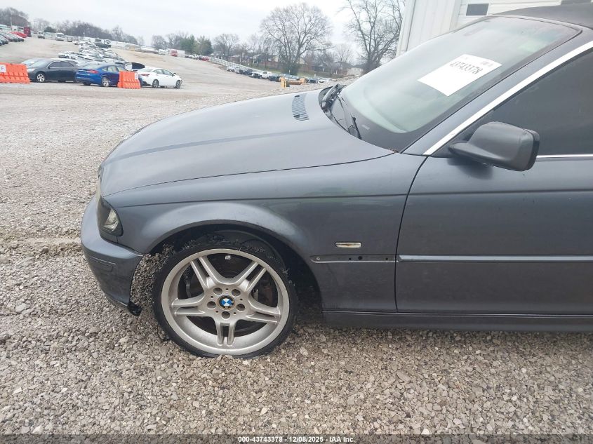 2002 BMW 330Ci VIN: WBABS53492EV89504 Lot: 43743378