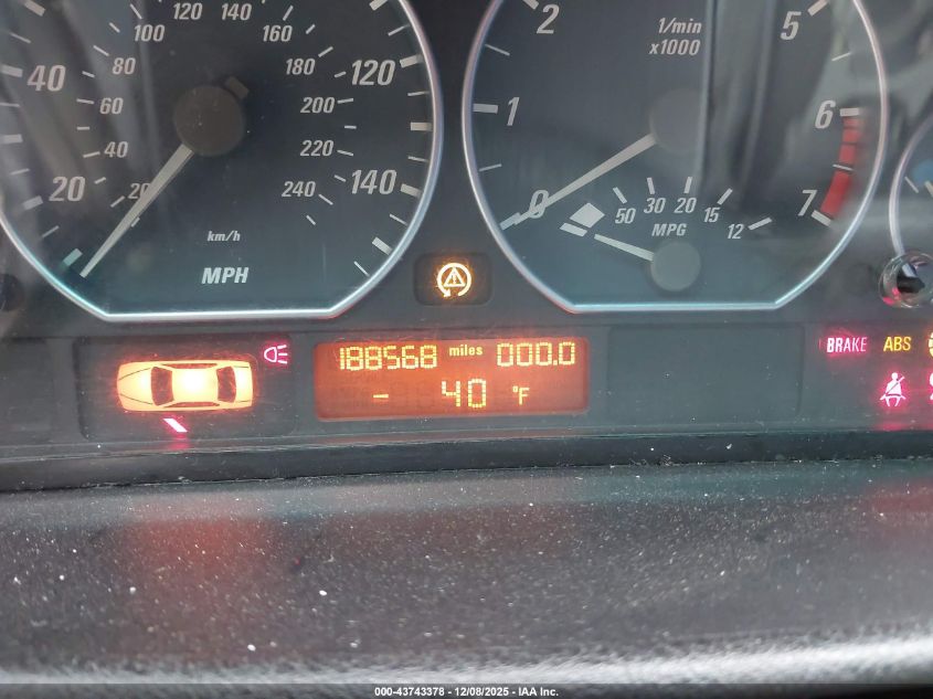 2002 BMW 330Ci VIN: WBABS53492EV89504 Lot: 43743378