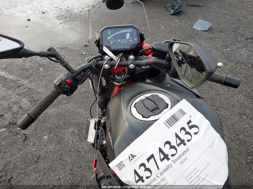 2025 Kawasaki Er500 VIN: ML5ERGF10SDA71034 Lot: 43743435