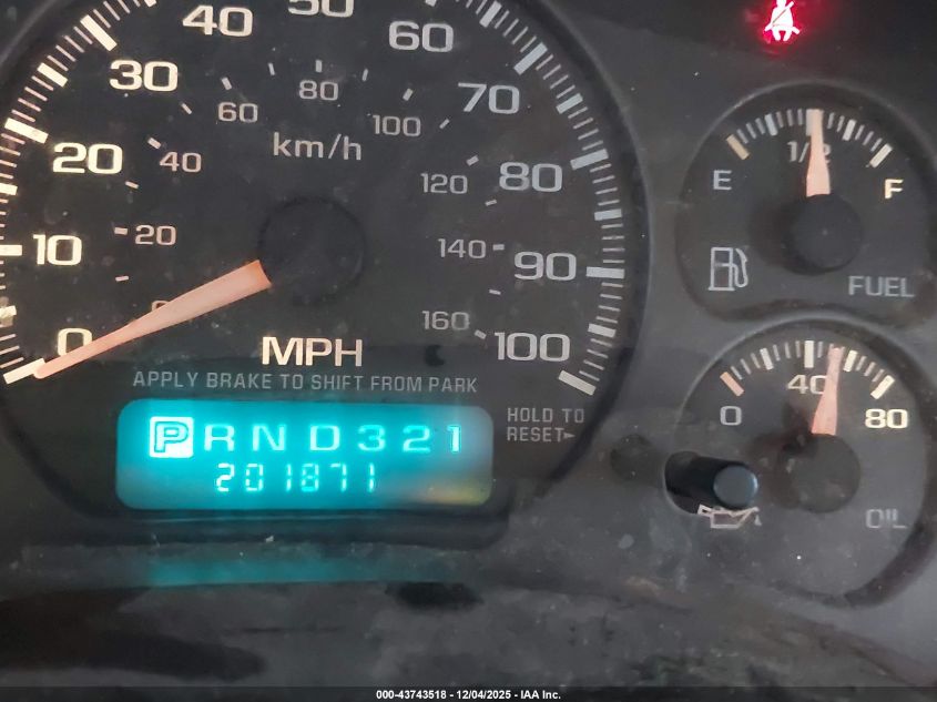 2002 Chevrolet Silverado 2500Hd Ls VIN: 1GCHK23UX2F183592 Lot: 43743518