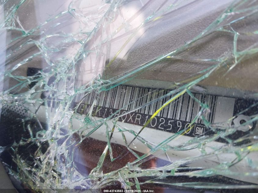 1999 Chevrolet Tahoe Ls VIN: 1GNEK13R0XR102590 Lot: 43743583