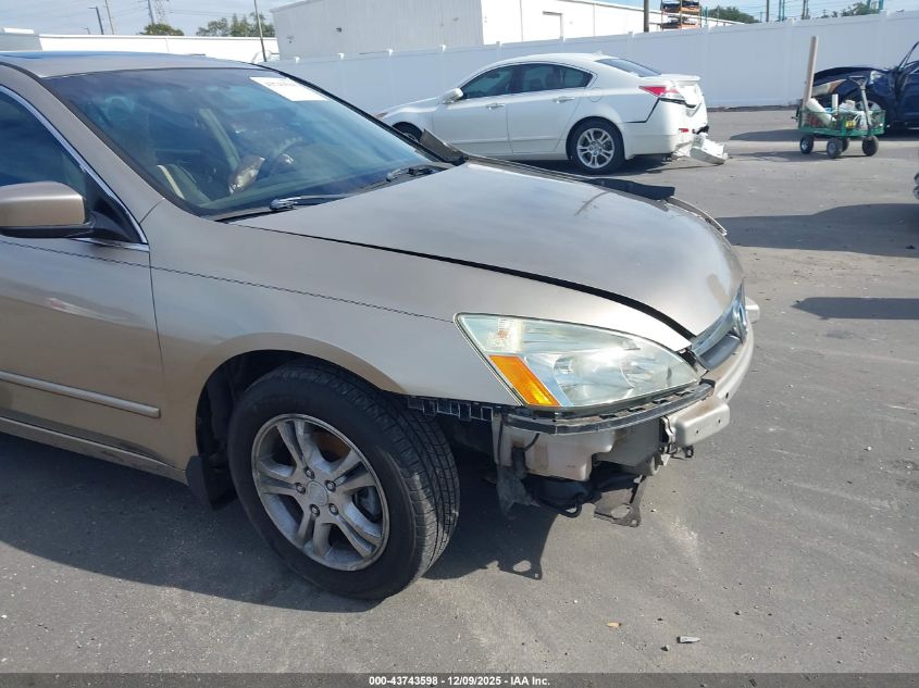 2007 Honda Accord 2.4 Ex VIN: 1HGCM567X7A116525 Lot: 43743598