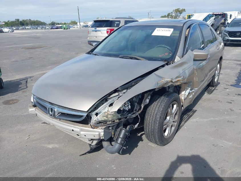 2007 Honda Accord 2.4 Ex VIN: 1HGCM567X7A116525 Lot: 43743598