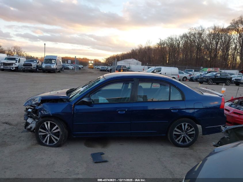 2004 Honda Civic Lx VIN: 1HGES16564L016136 Lot: 43743631