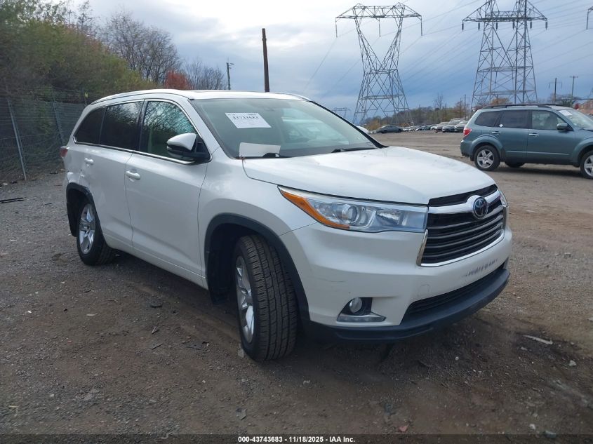 TOYOTA HIGHLANDER LIMITED PLATINUM V6