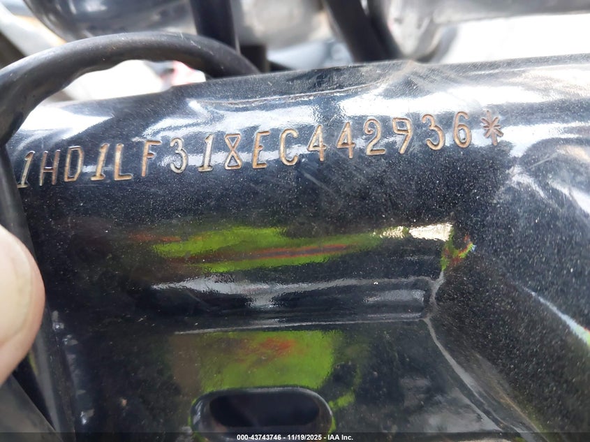 2014 Harley-Davidson Xl1200 V VIN: 1HD1LF318EC442936 Lot: 43743746