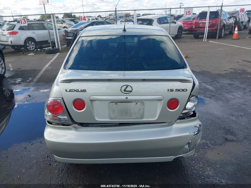 2003 Lexus Is 300 Base W/5-Speed Manual VIN: JTHBD192930075211 Lot: 43743758