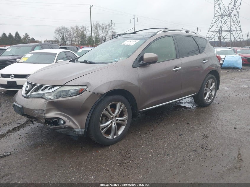 Vin: jn8az1mw2cw225525, lot: 44239252, nissan murano le 20122