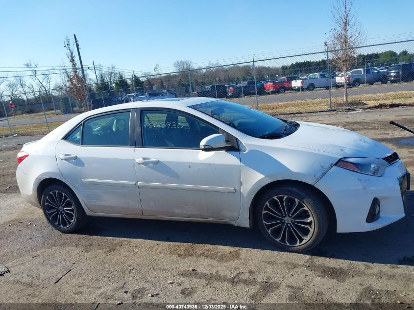 2014 Toyota Corolla S Plus VIN: 2T1BURHE7EC194928 Lot: 43743936