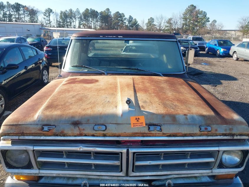 1971 Ford F100 VIN: F10HNJ81475 Lot: 43744023