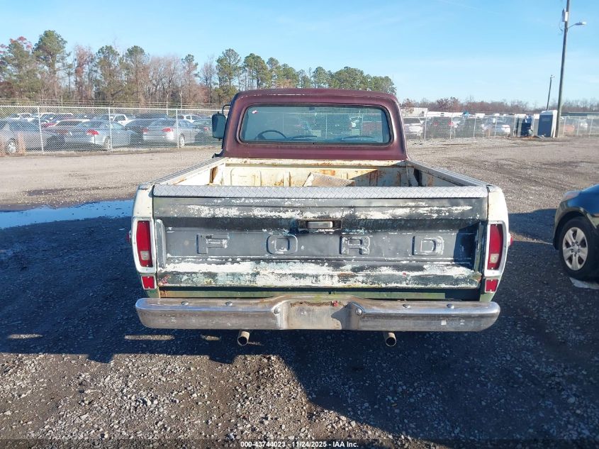 1971 Ford F100 VIN: F10HNJ81475 Lot: 43744023
