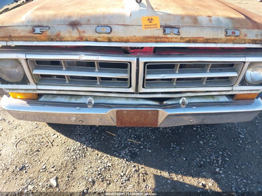 1971 Ford F100 VIN: F10HNJ81475 Lot: 43744023