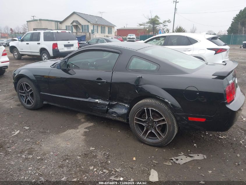 2005 Ford Mustang V6 Deluxe/V6 Premium VIN: 1ZVFT80N755187546 Lot: 43744079