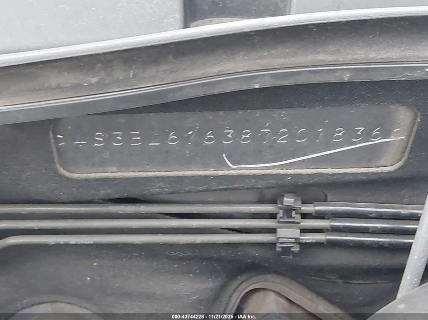 2008 Subaru Legacy 2.5I VIN: 4S3BL616387201836 Lot: 43744228