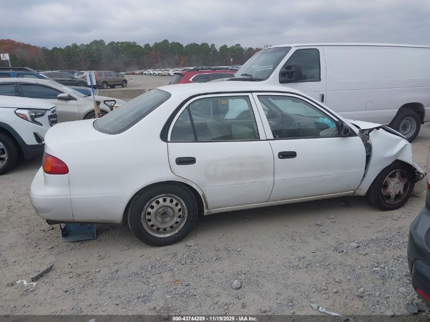 1999 Toyota Corolla VIN: INXBR12E1XZ245420 Lot: 43744289
