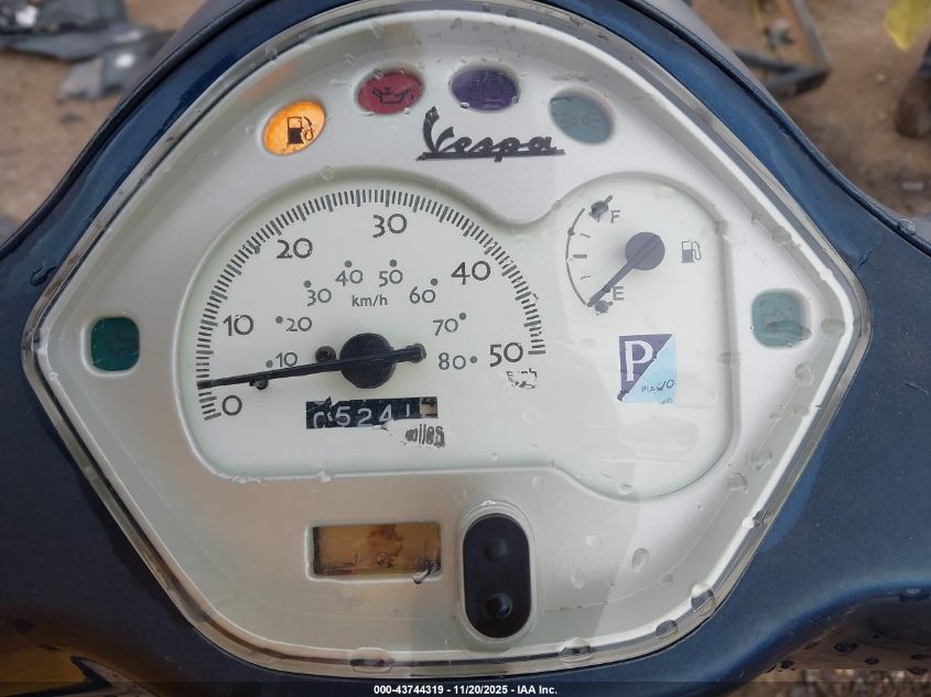 2008 Vespa Lx 50 VIN: ZAPC386B785009075 Lot: 43744319