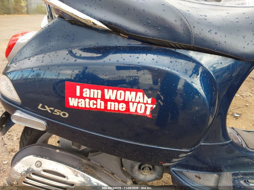 2008 Vespa Lx 50 VIN: ZAPC386B785009075 Lot: 43744319