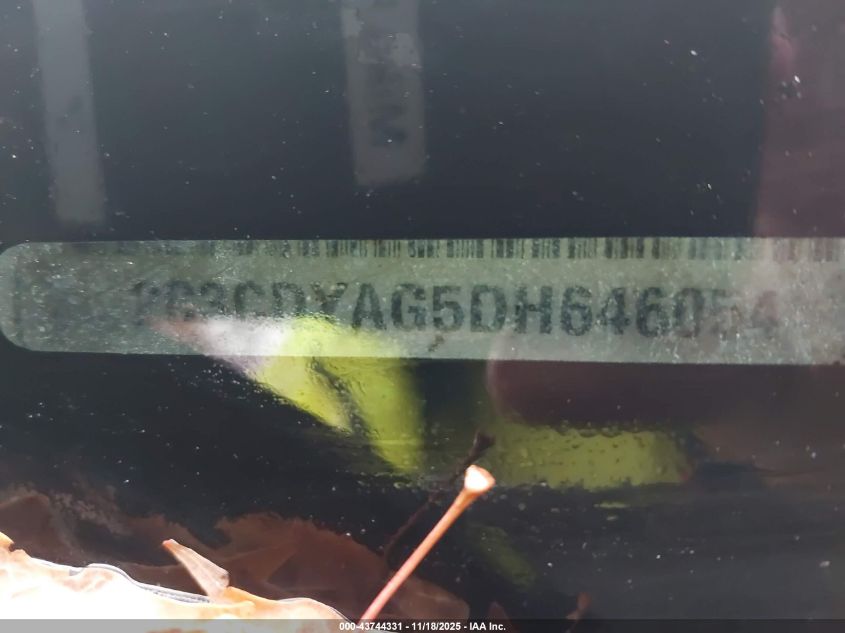 2013 Dodge Challenger Sxt VIN: 2C3CDYAG5DH646054 Lot: 43744331