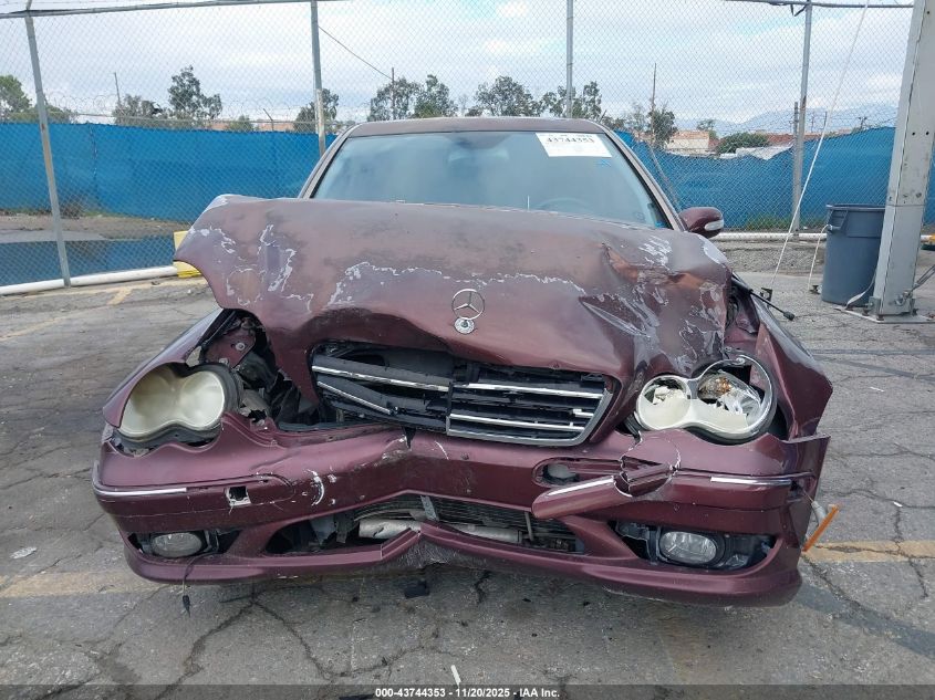 2006 Mercedes-Benz C 230 Sport VIN: WDBRF52H26F793120 Lot: 43744353