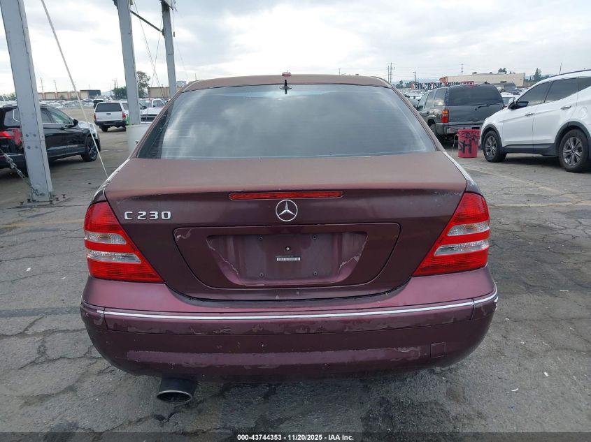 2006 Mercedes-Benz C 230 Sport VIN: WDBRF52H26F793120 Lot: 43744353