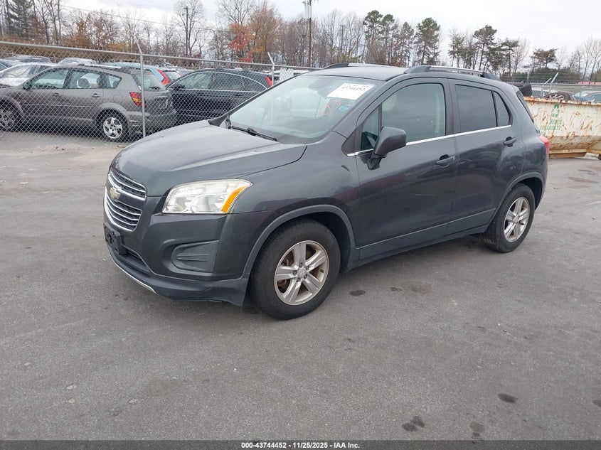 Vin: 3gncjlsb2gl262715, lot: 44239825, chevrolet trax lt 20162