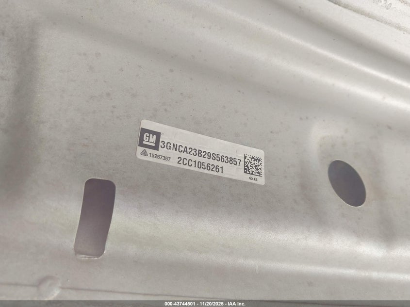 2009 Chevrolet Hhr Lt VIN: 3GNCA23B29S563857 Lot: 43744501