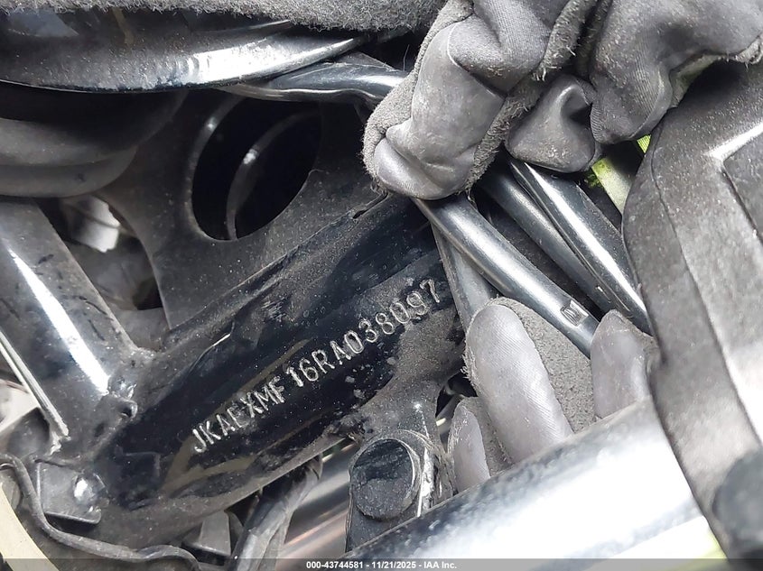 1994 Kawasaki Ex250 VIN: JKAEXMF16RA038097 Lot: 43744581