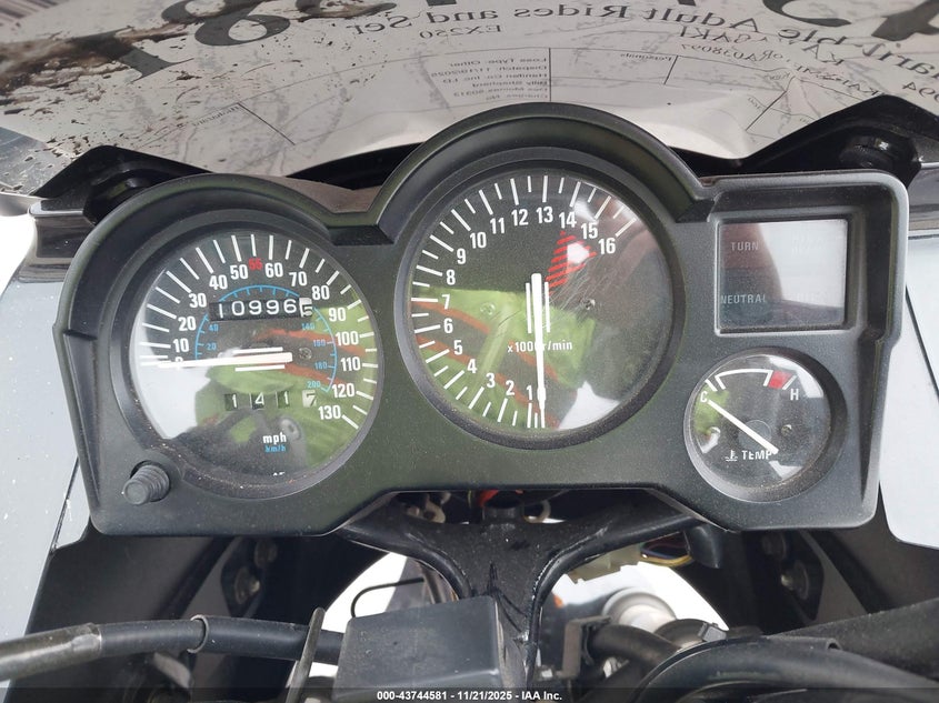 1994 Kawasaki Ex250 VIN: JKAEXMF16RA038097 Lot: 43744581