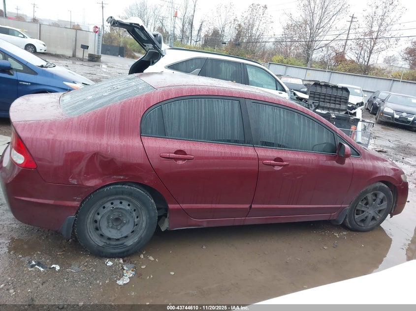 2009 Honda Civic Lx VIN: 19XFA16539E051349 Lot: 43744610