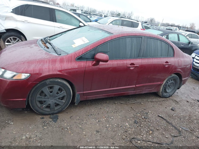 2009 Honda Civic Lx VIN: 19XFA16539E051349 Lot: 43744610