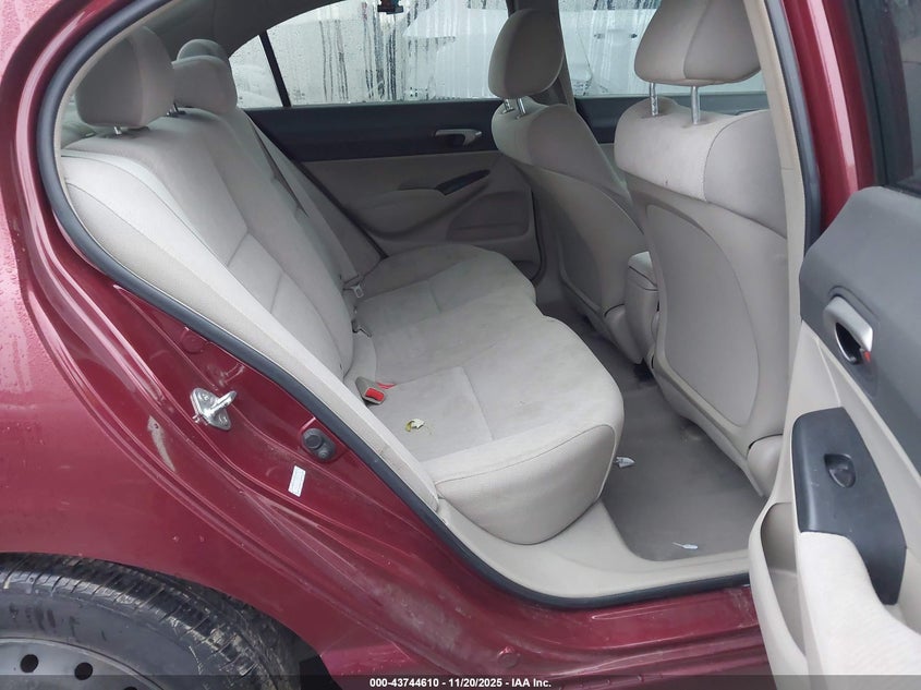 2009 Honda Civic Lx VIN: 19XFA16539E051349 Lot: 43744610