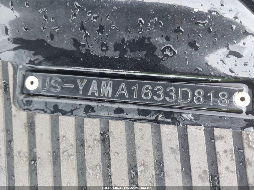 2018 Yamaha Vxr VIN: YAMA1633D818 Lot: 43744624