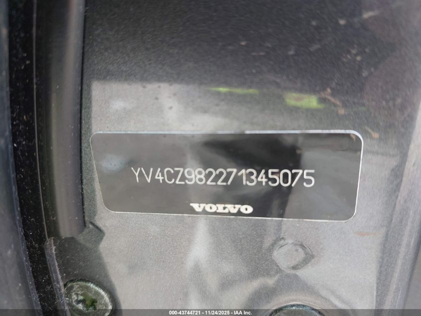 2007 Volvo Xc90 3.2 VIN: YV4CZ982271345075 Lot: 43744721