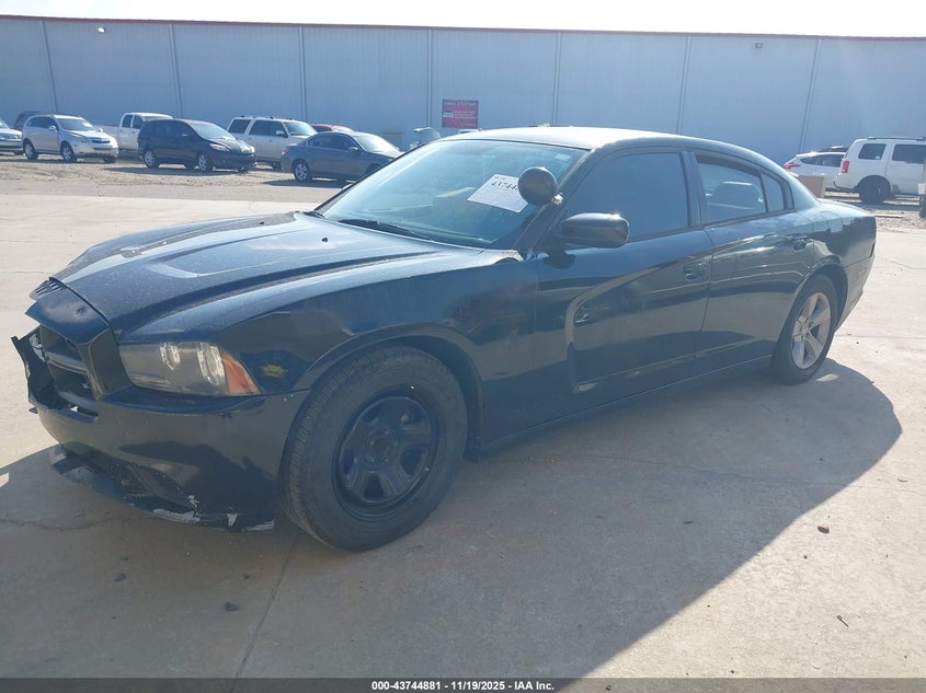 Vin: 2c3cdxat0dh586160, lot: 44240254, dodge charger police 20132