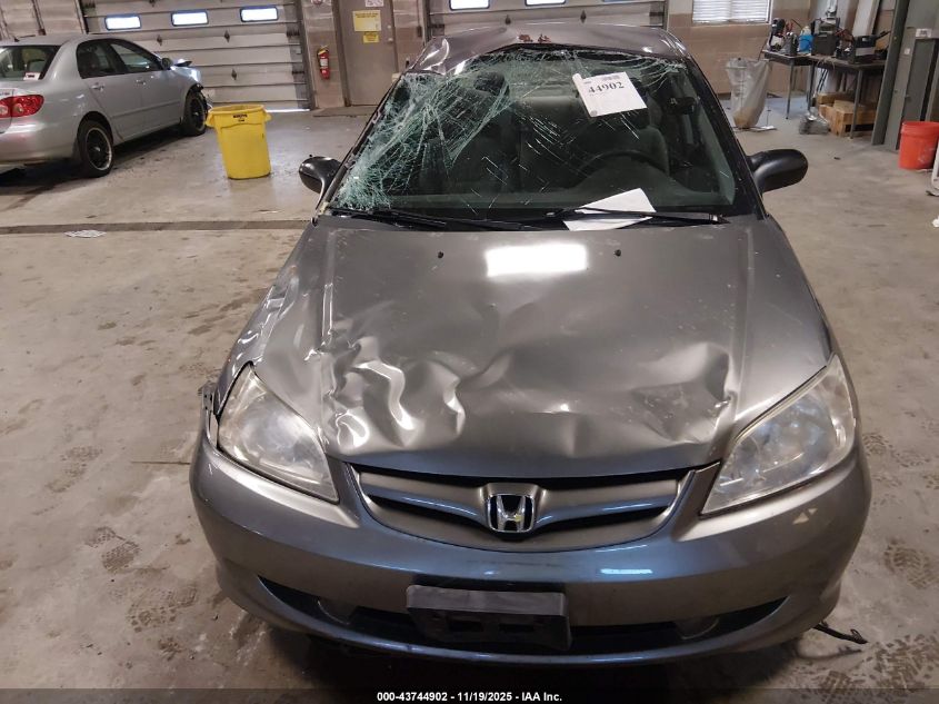 2004 Honda Civic Lx VIN: 1HGES16544L022288 Lot: 43744902
