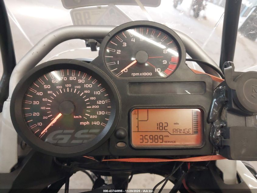 2010 BMW R1200 Gs VIN: WB104600XAZX50491 Lot: 43744995