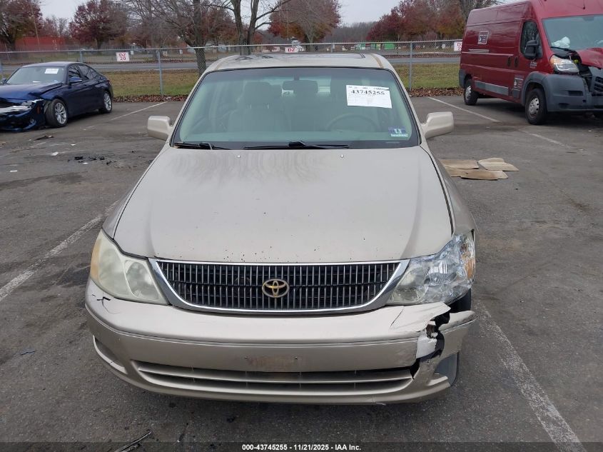2000 Toyota Avalon Xl VIN: 4T1BF28B5YU103889 Lot: 43745255