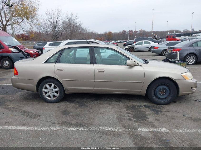 2000 Toyota Avalon Xl VIN: 4T1BF28B5YU103889 Lot: 43745255
