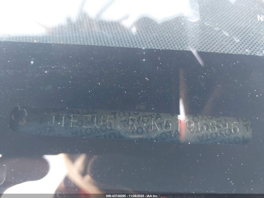 2019 Toyota 4Runner Sr5 Premium VIN: JTEZU5JR7K5196896 Lot: 43745265