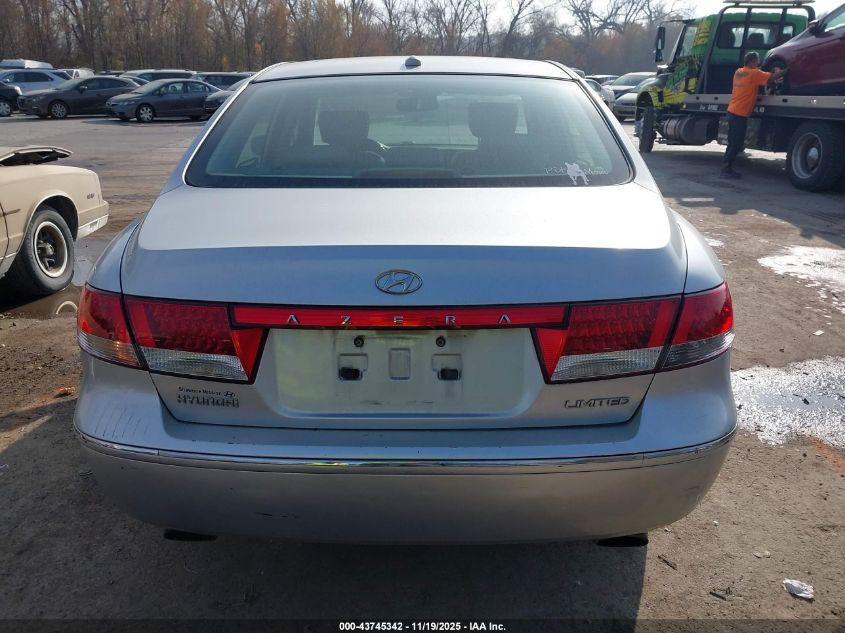 2008 Hyundai Azera Limited VIN: KMHFC46F58A290516 Lot: 43745342