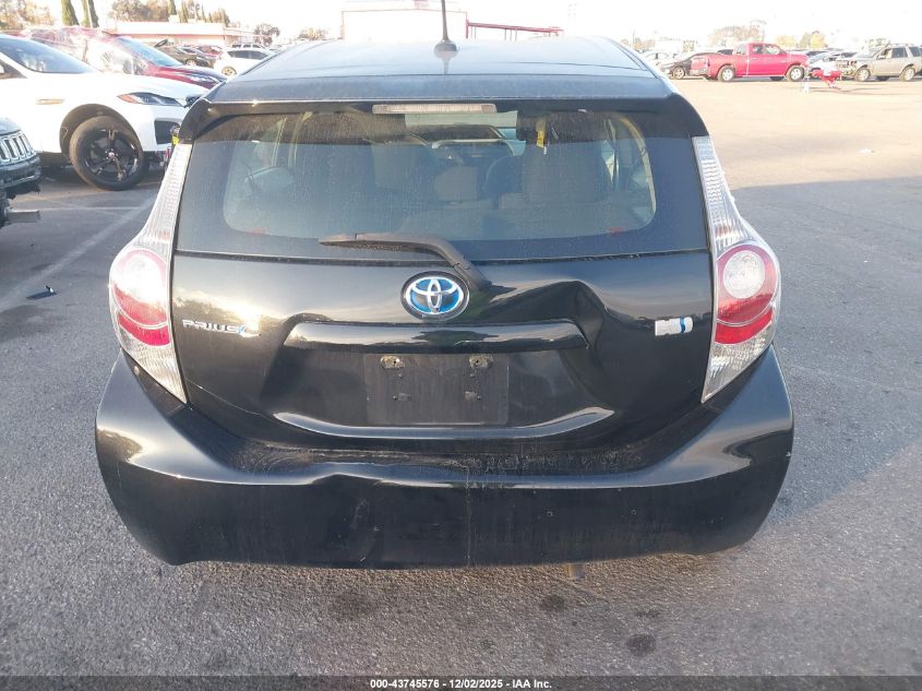 2012 Toyota Prius C Three VIN: JTDKDTB35C1004128 Lot: 43745576