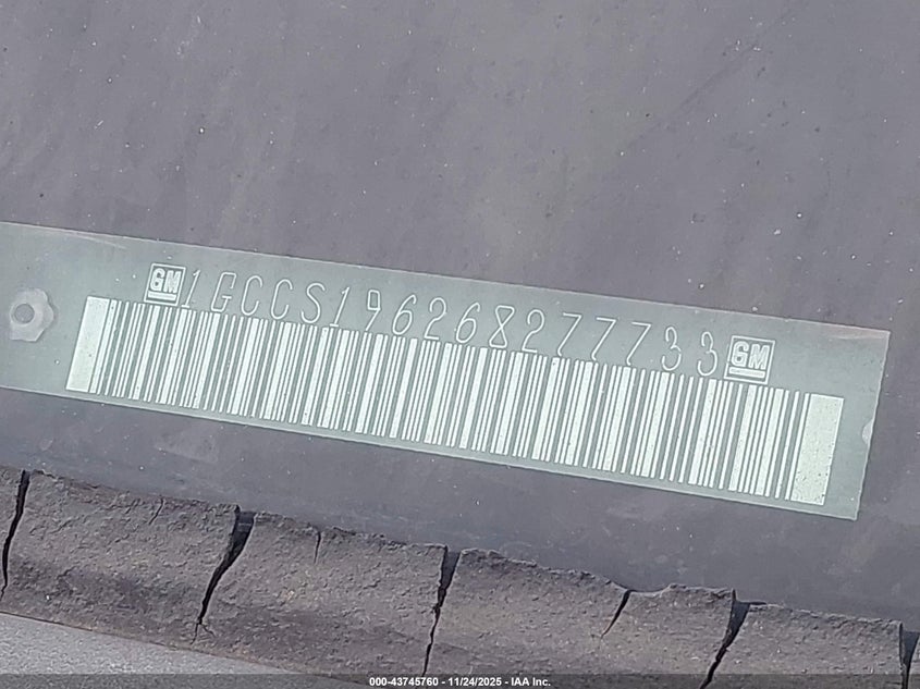 2006 Chevrolet Colorado Lt VIN: 1GCCS196268277733 Lot: 43745760