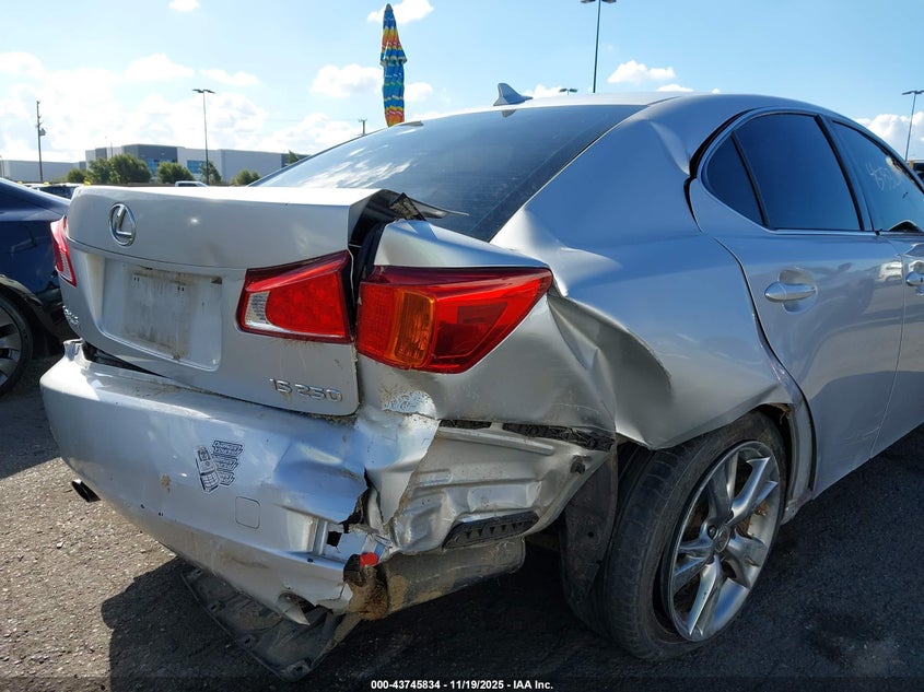 2009 Lexus Is 250 VIN: JTHBK262395093053 Lot: 43745834